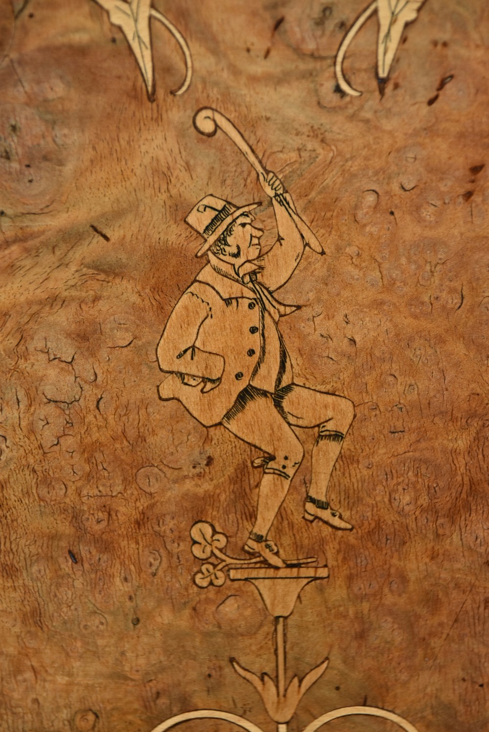 Victorian Walnut Drop-Leaf Games Table View XII