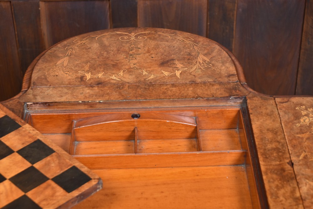 Victorian Walnut Drop-Leaf Games Table View XXII