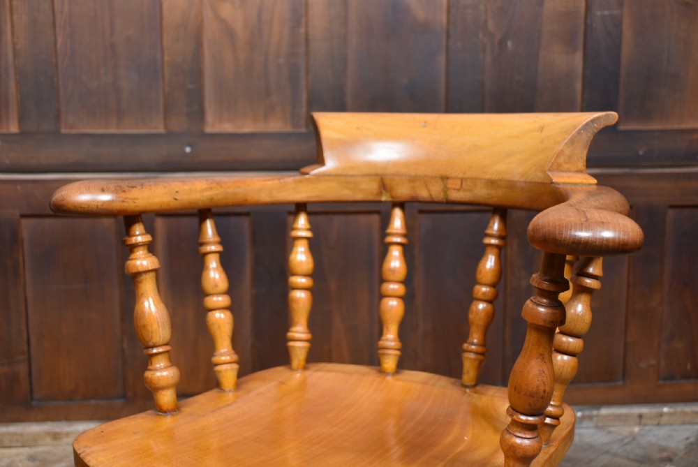 Set of 6 Elm Smokers Bow Arm-Chair View X
