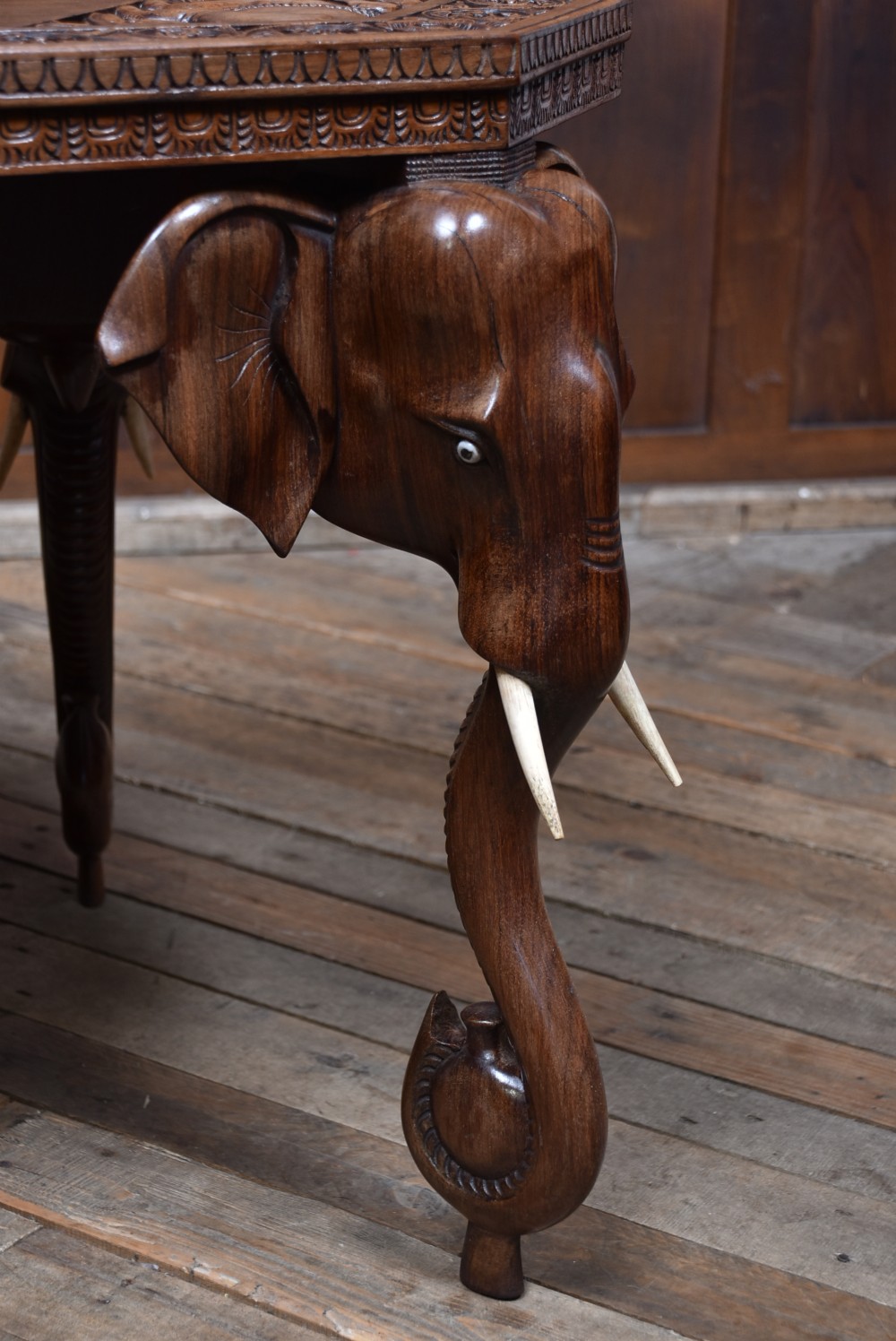 Anglo-Indian Elephant Side Table, View III
