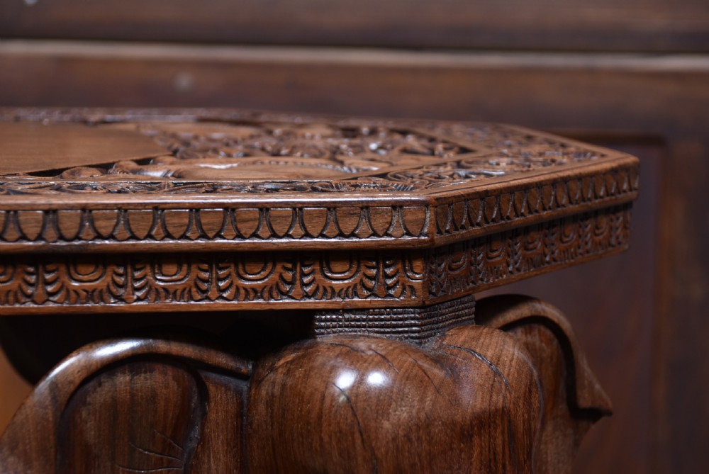 Anglo-Indian Elephant Side Table, View V