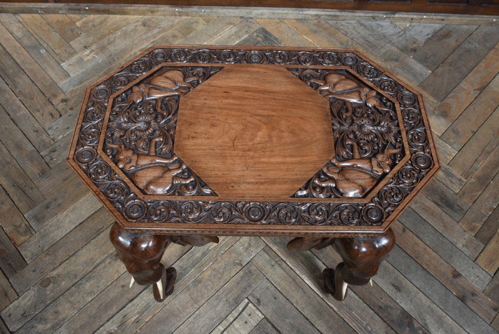 Anglo-Indian Elephant Side Table, View IX
