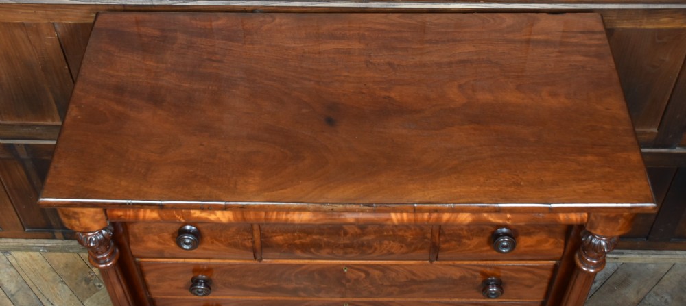 Victorian Scottish Mahogany Ogee/ Chest of Drawers View XIII