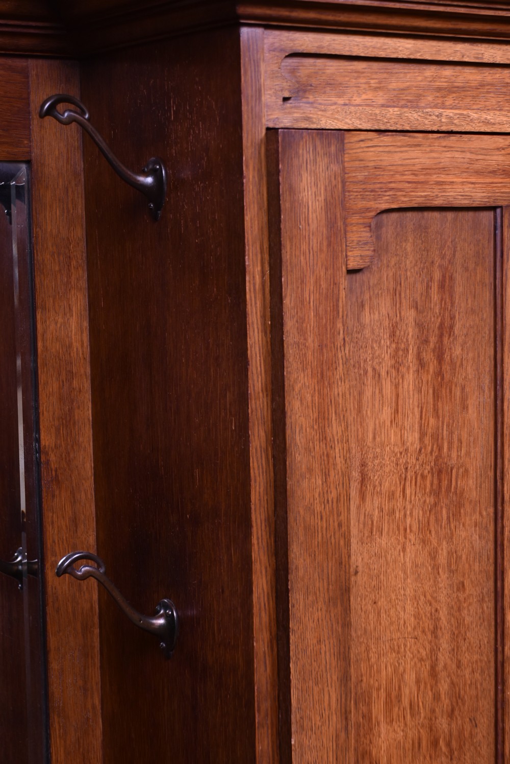 Arts & Crafts Oak Hall Stand / Robe View V