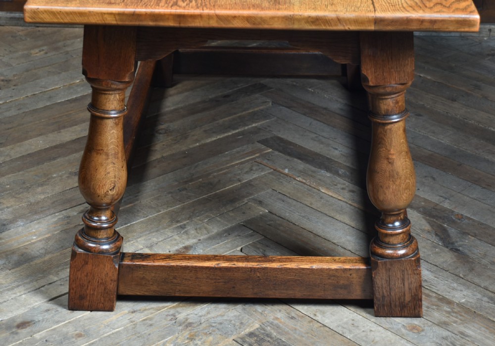 Victorian Oak Refectory Table by Whytock & Reid of Edinburgh View IV