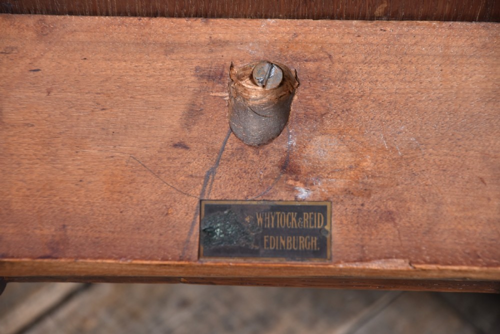 Victorian Oak Refectory Table by Whytock & Reid of Edinburgh View XII