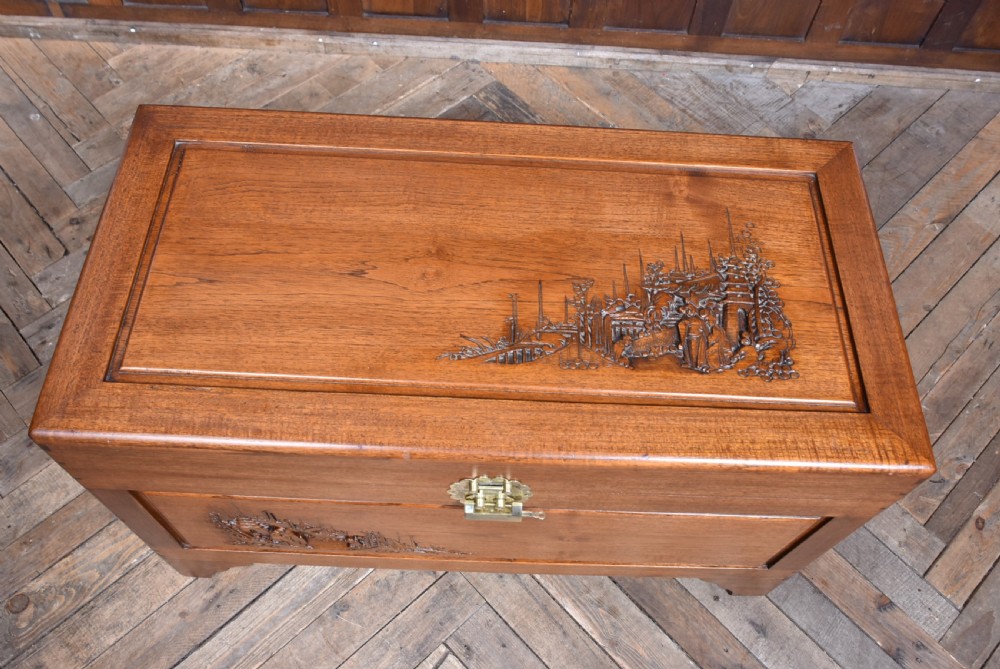 Chinese Camphor Wood Storage/Blanket Box View V