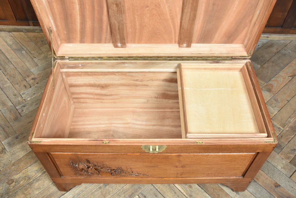 Chinese Camphor Wood Storage/Blanket Box View XII