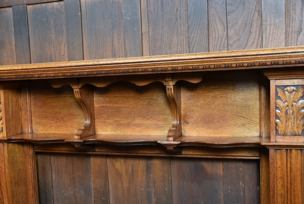 Edwardian Oak Fire Surround View IX