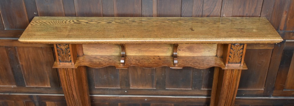Edwardian Oak Fire Surround View XI