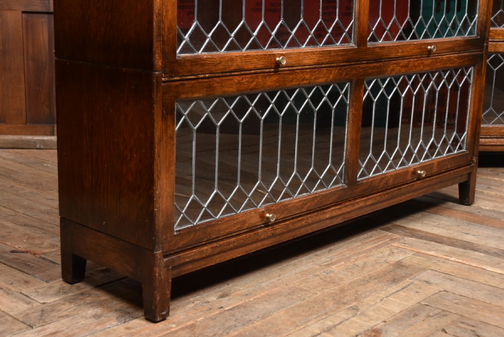 Pair of Edwardian Oak Bookcases View II