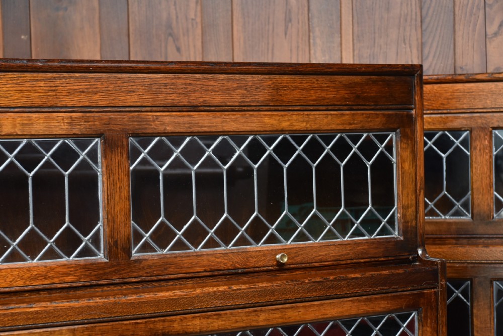 Pair of Edwardian Oak Bookcases View V