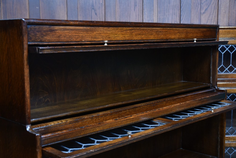 Pair of Edwardian Oak Bookcases View VIII