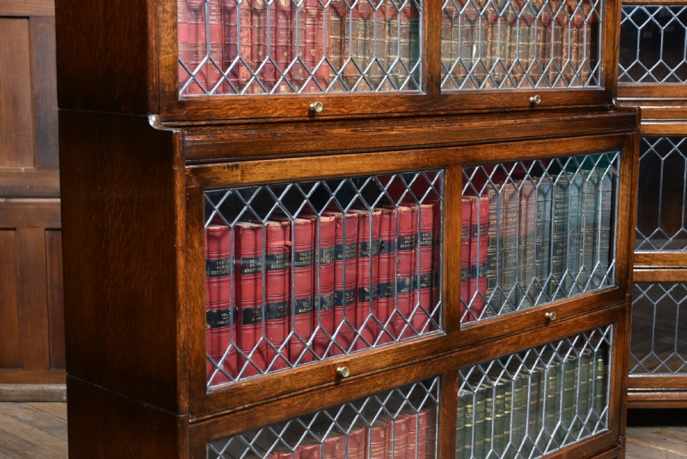 Pair of Edwardian Oak Bookcases View XI