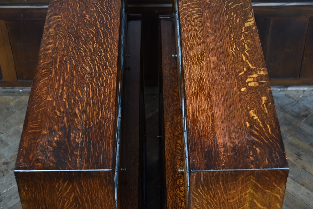 Pair of Edwardian Oak Bookcases View XIX