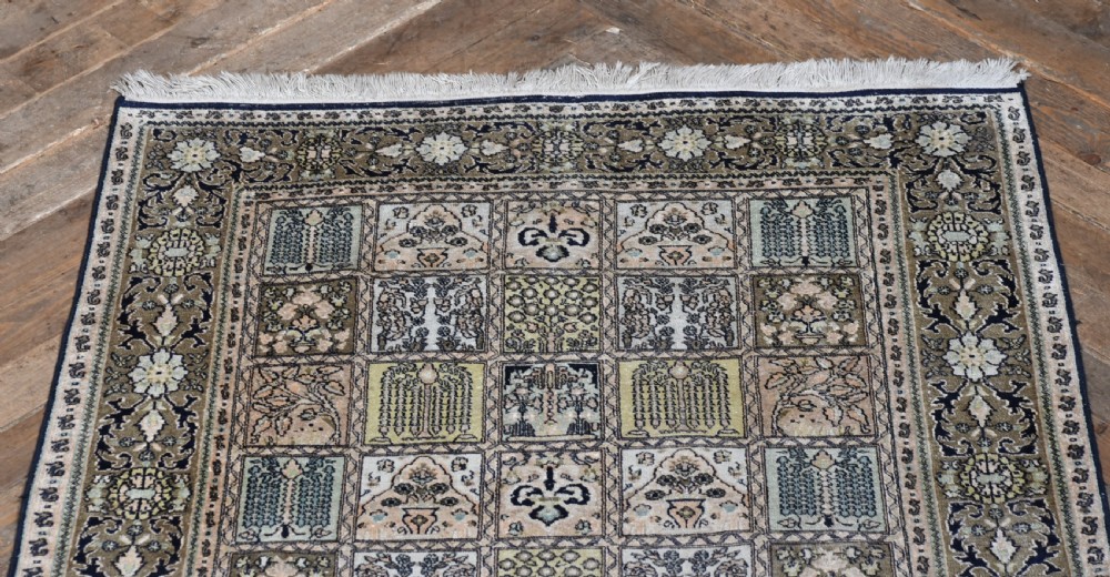  Vintage Hand-knotted Silk Rug View II