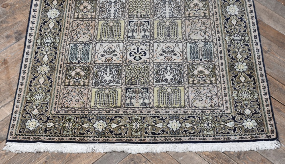  Vintage Hand-knotted Silk Rug View IV