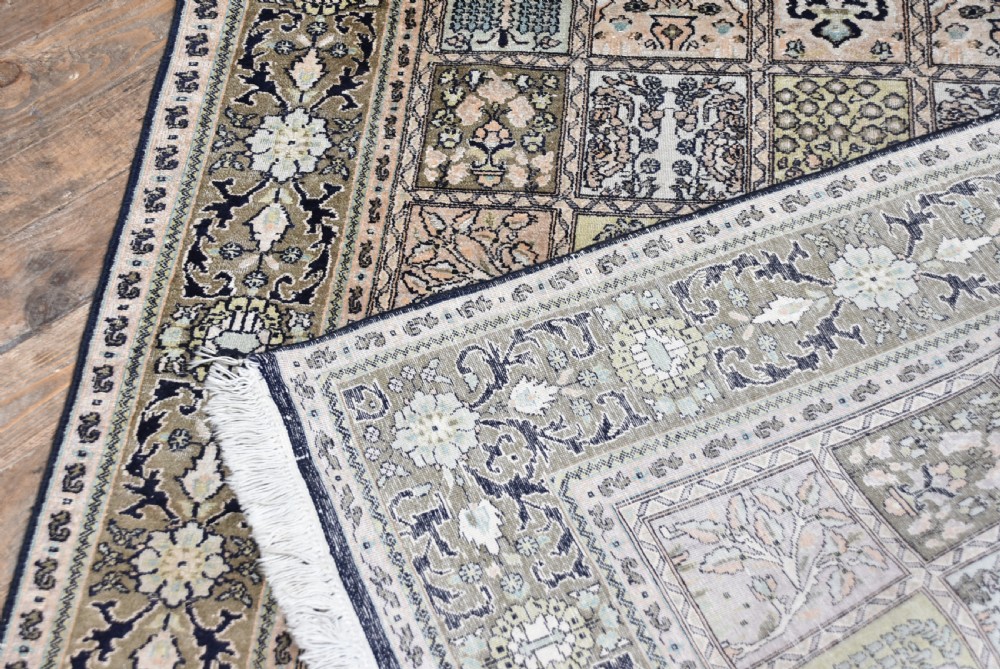  Vintage Hand-knotted Silk Rug View X