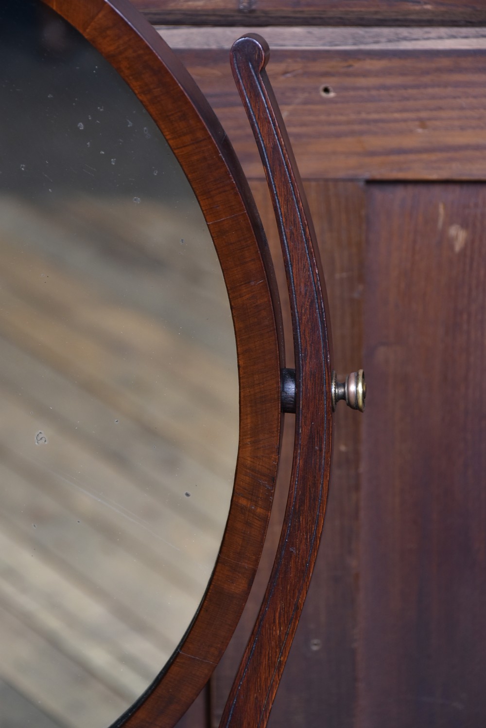 Edwardian Oval Dressing Table Mirror View V
