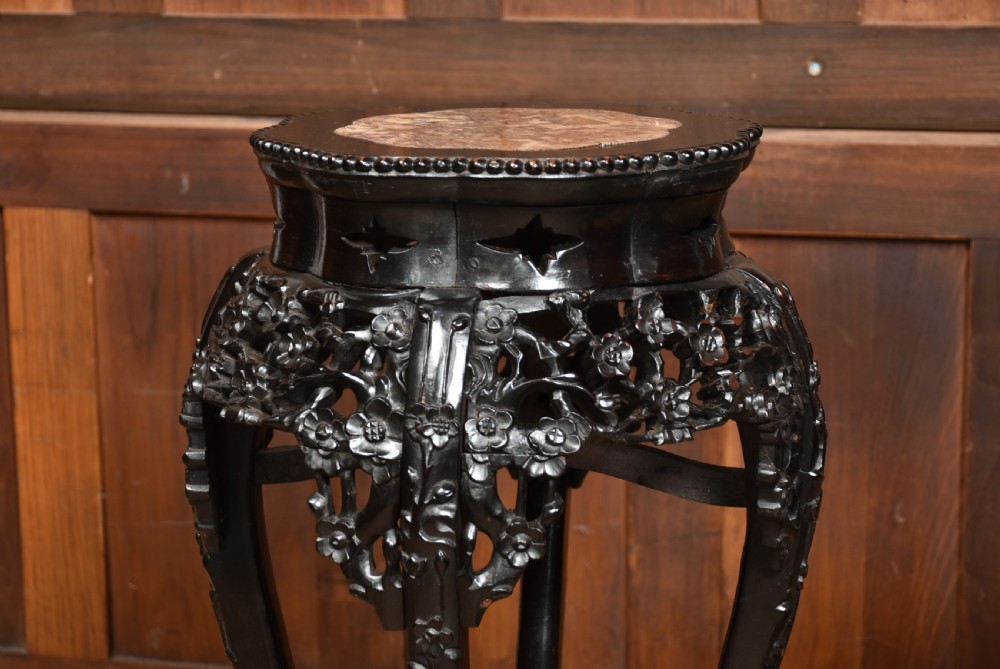 Pair of Chinese Plant Stands View III