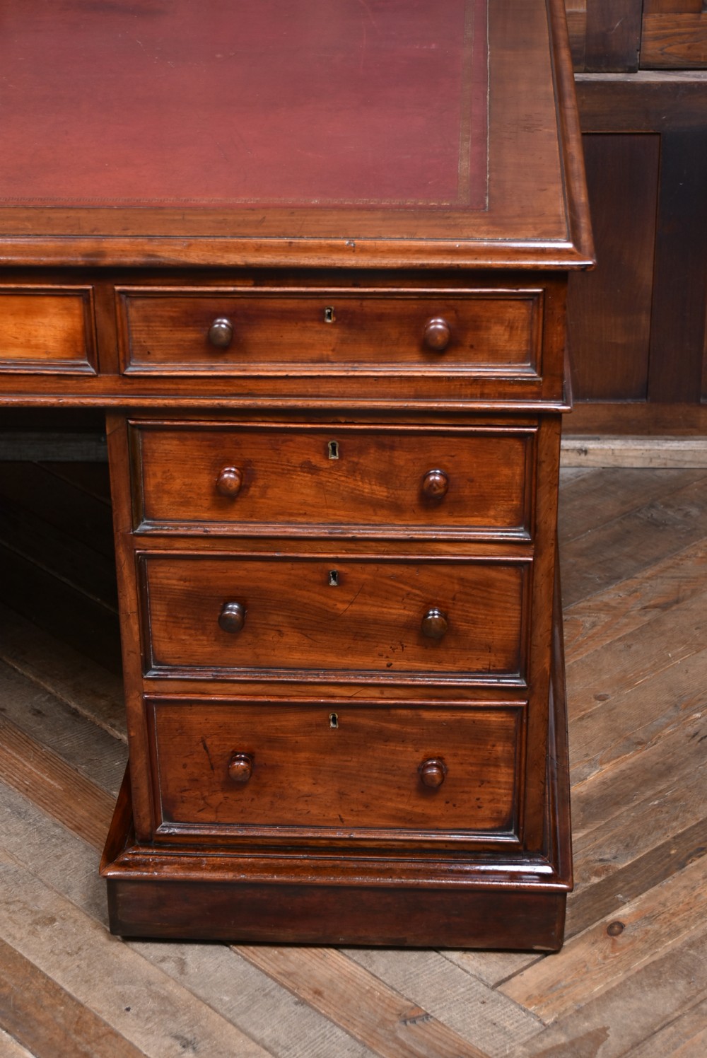 Victorian Mahogany Partners Desk View II