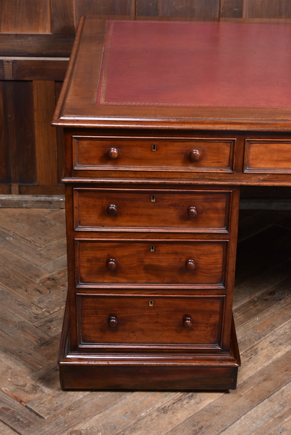 Victorian Mahogany Partners Desk View III