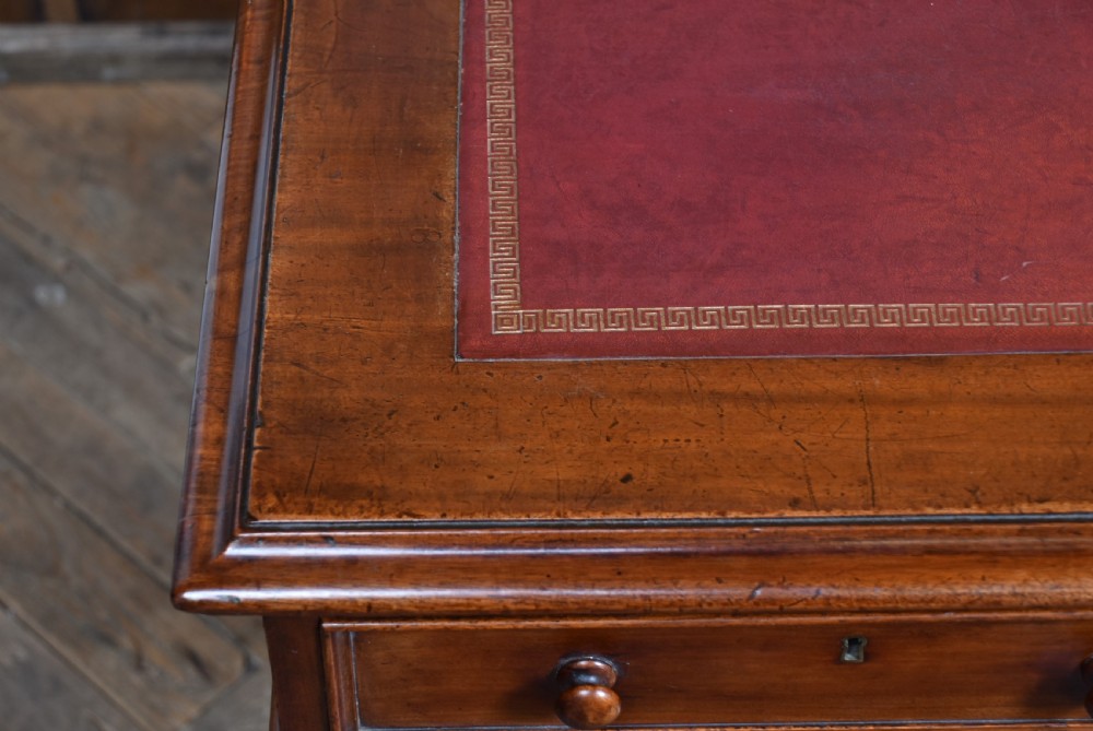 Victorian Mahogany Partners Desk View XII