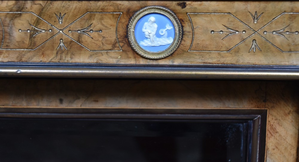 Victorian Walnut Display Cabinet View V