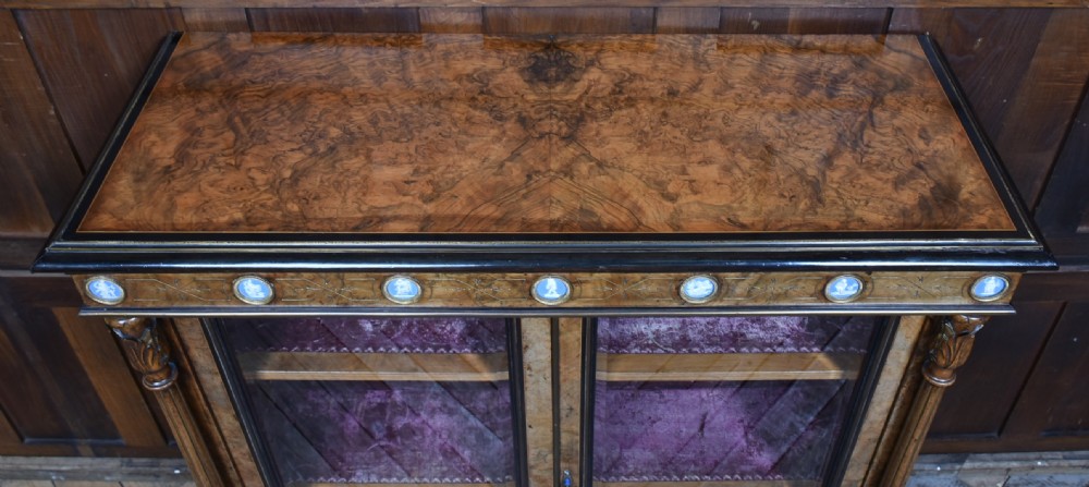 Victorian Walnut Display Cabinet View XIV