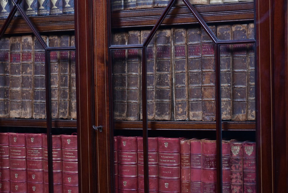Edwardian Break-Front Bookcase View II