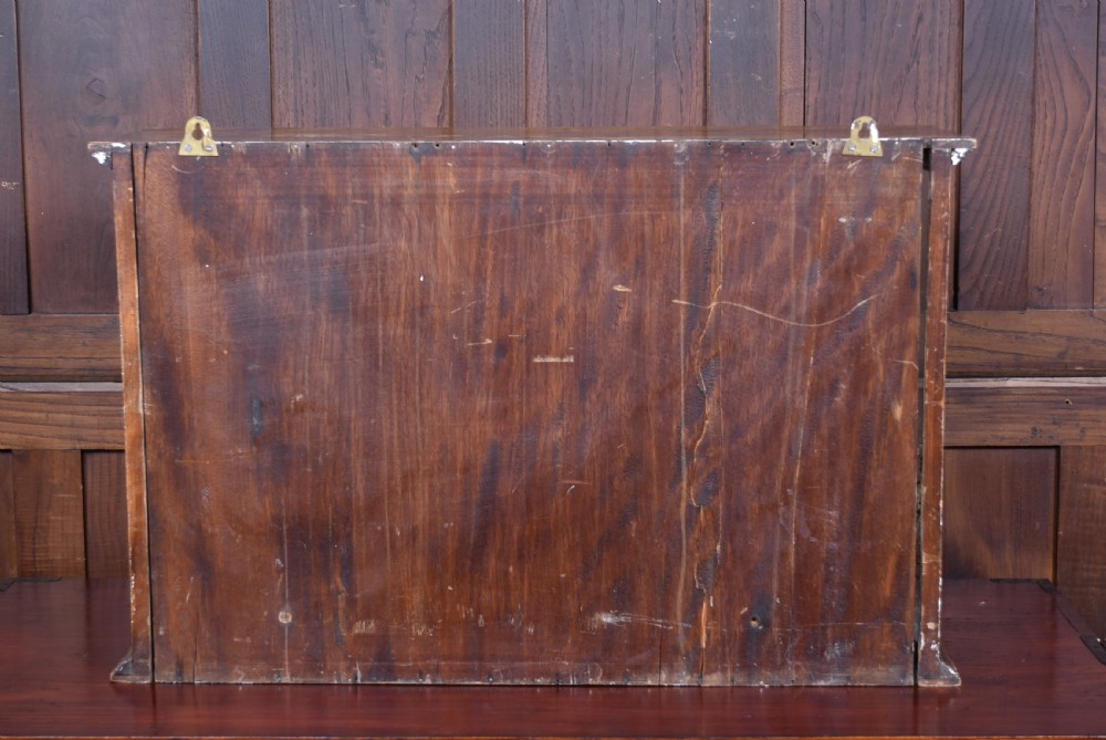 An antique glazed wooden display case containing a pair of preserved male and female pheasants set within a naturalistic diorama backdrop. View IX