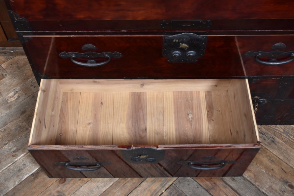 Japanese Lacquered Tansu Chest View VI