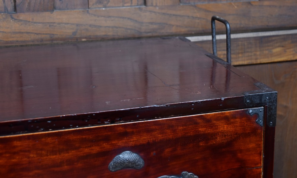 Japanese Lacquered Tansu Chest View XII