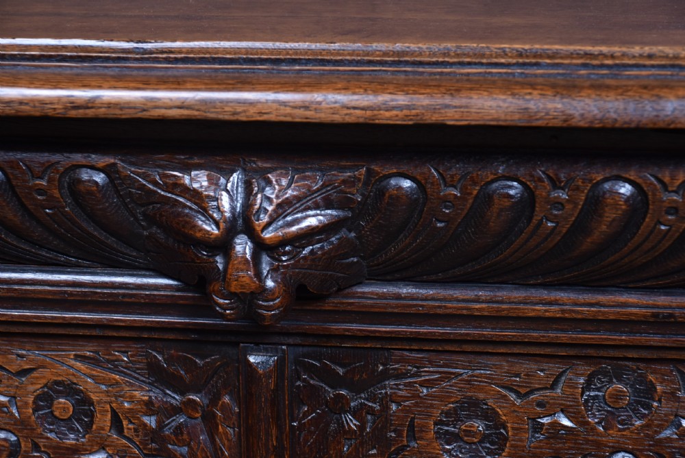 Victorian Oak Cabinet View V