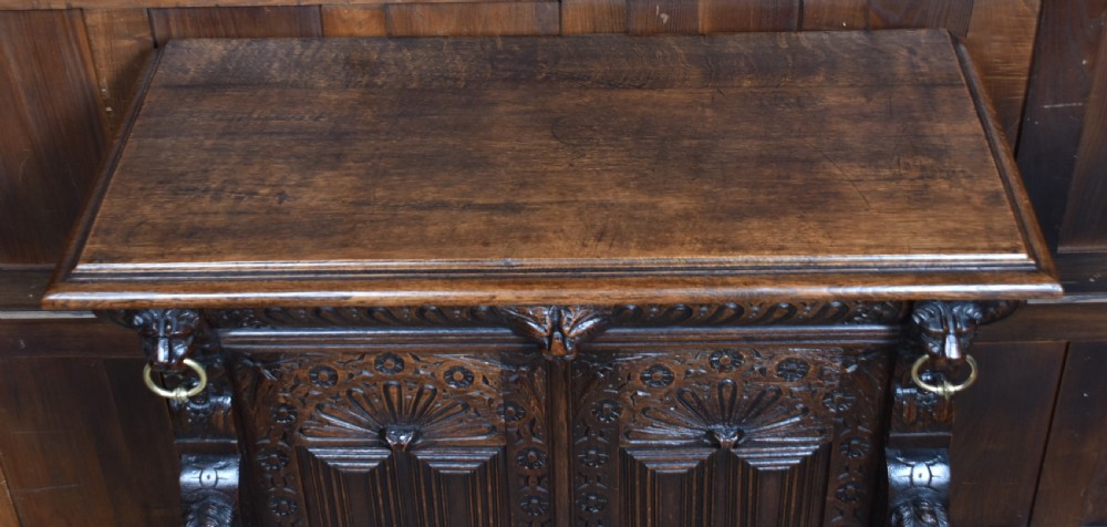 Victorian Oak Cabinet View X