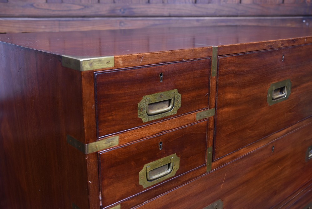 Mahogany Campaign Chest of Drawers View II