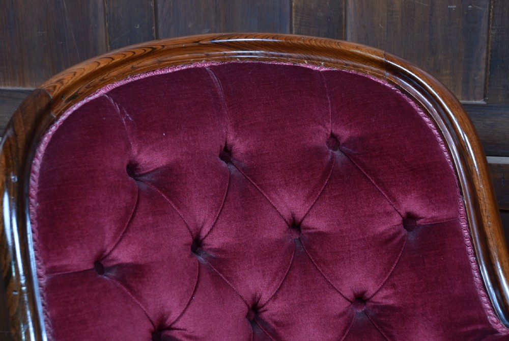 Victorian Rosewood Library Chair View IV