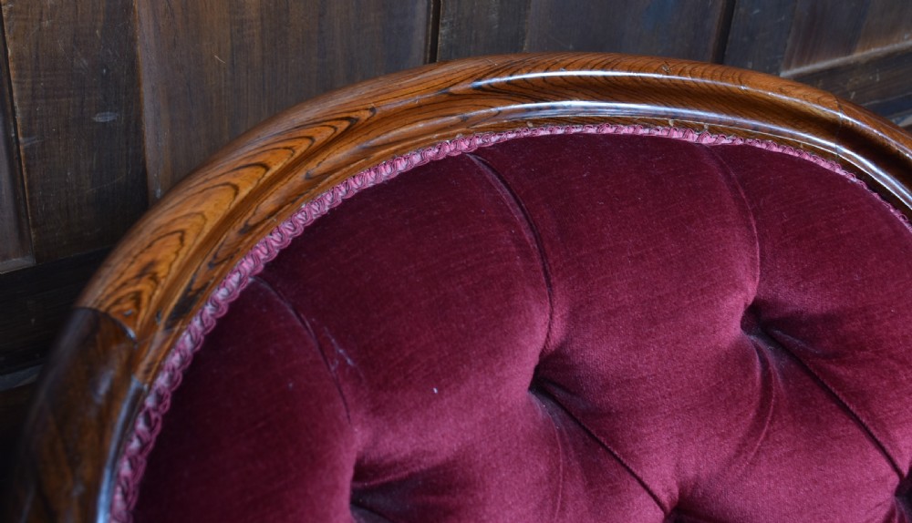 Victorian Rosewood Library Chair View VII