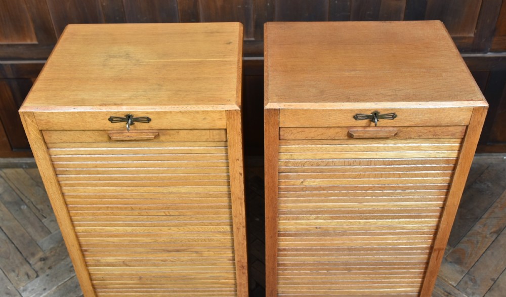 Pair of Tambour Front Filing Cabinets View VI