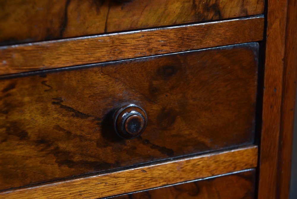 Miniature Victorian Walnut Chest of Drawers View III