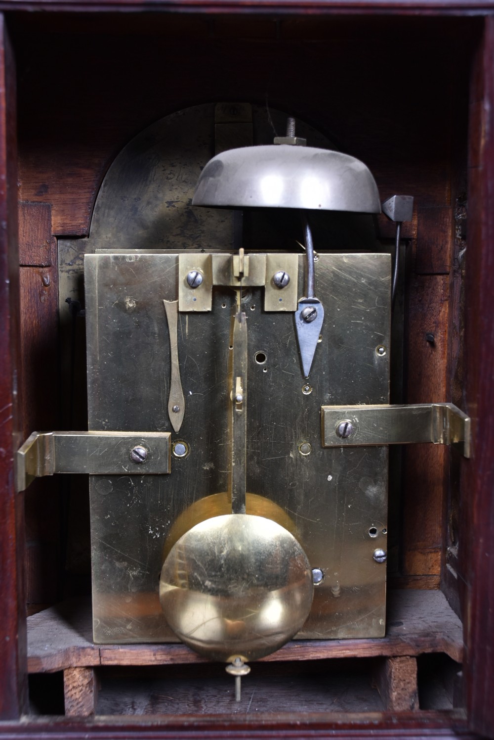 Mahogany Bracket Clock by Thomas Andrews of Dover View XIII