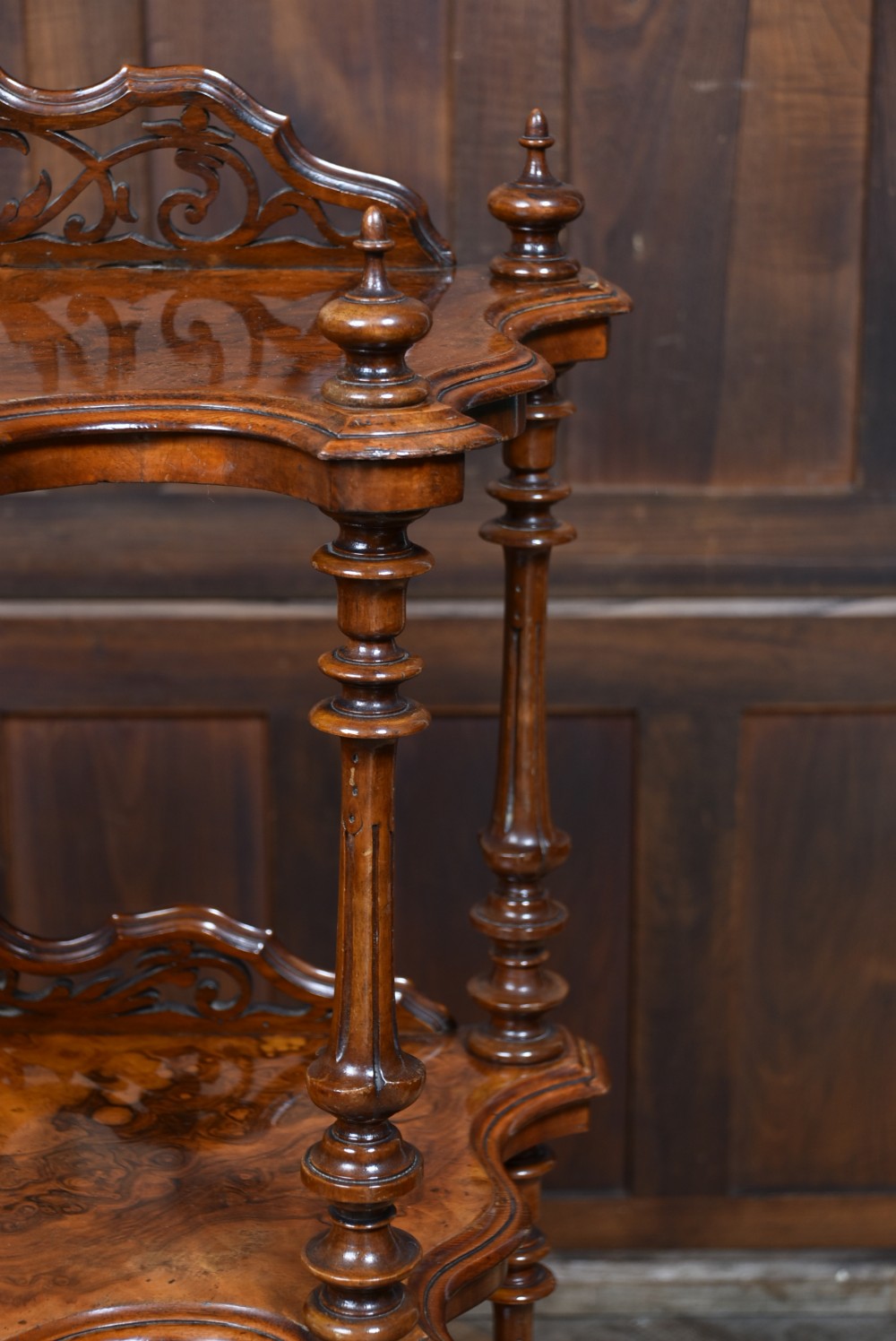 Victorian Walnut Whatnot View V