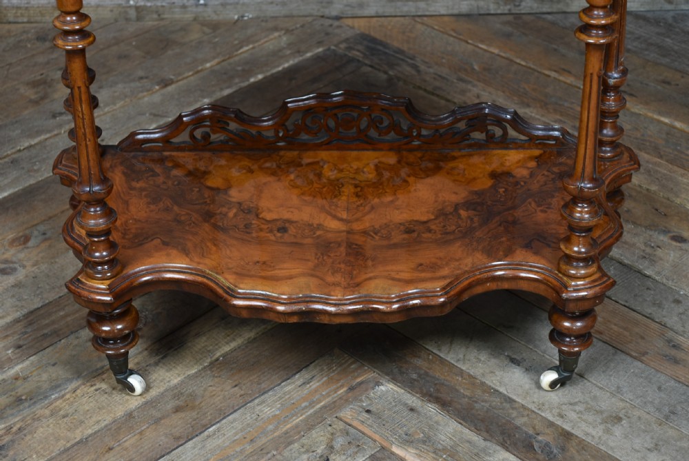 Victorian Walnut Whatnot View VIII