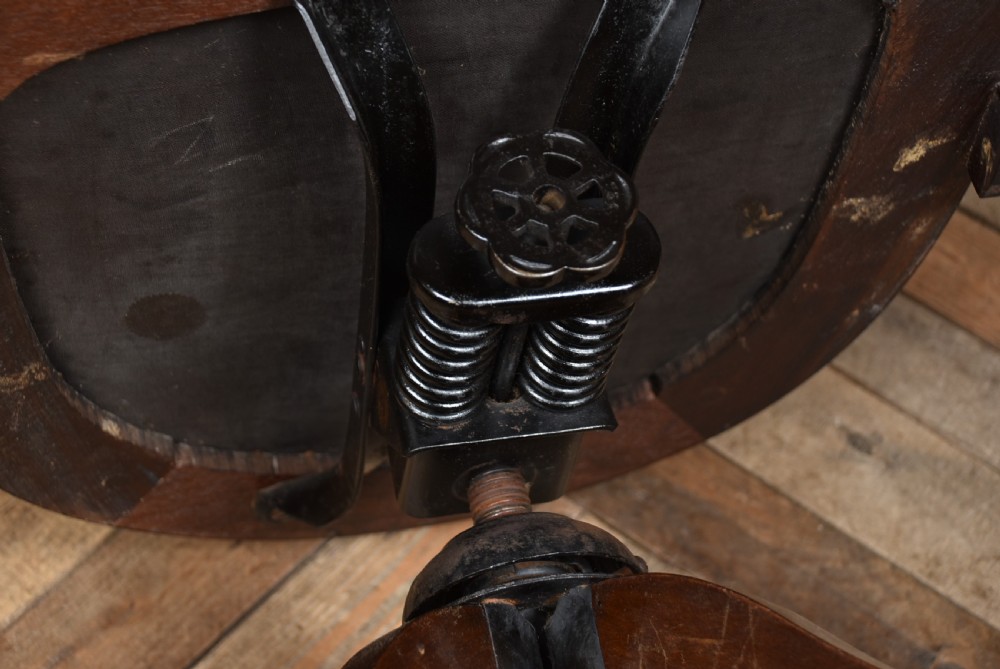 Edwardian Mahogany Swivel Desk Chair View IX