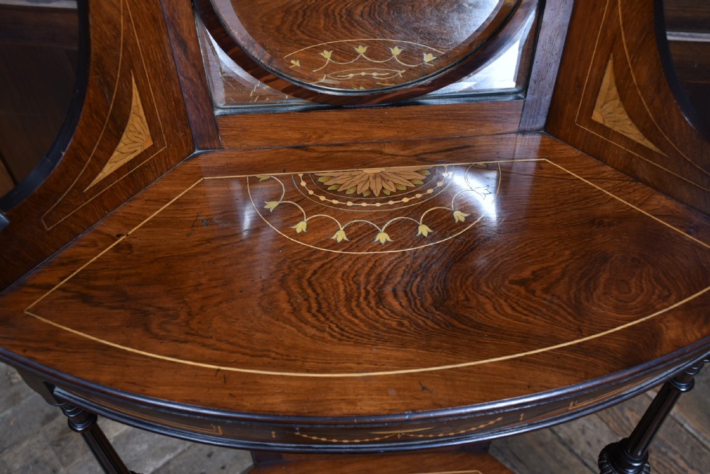 Edwardian Rosewood Corner Stand View V