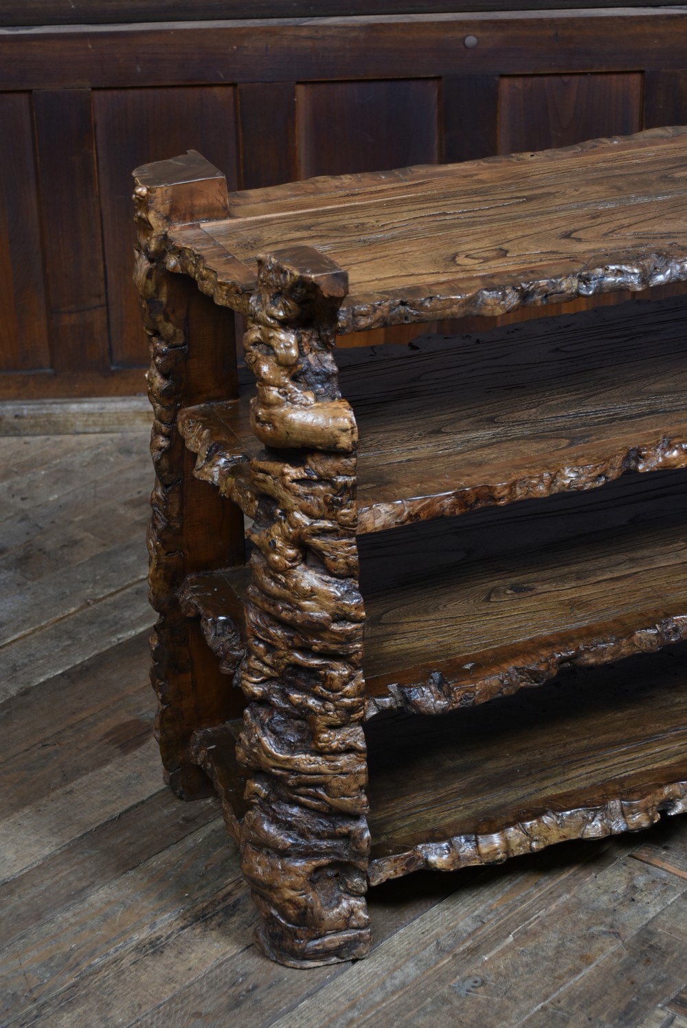 Japanese Burr Elm Bookshelf View II