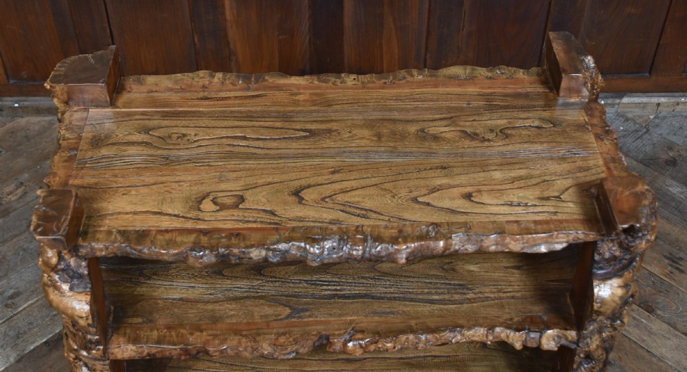 Japanese Burr Elm Bookshelf View VI