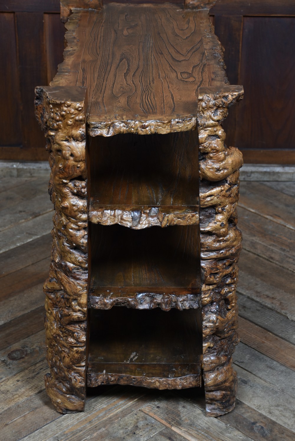 Japanese Burr Elm Bookshelf View VIII