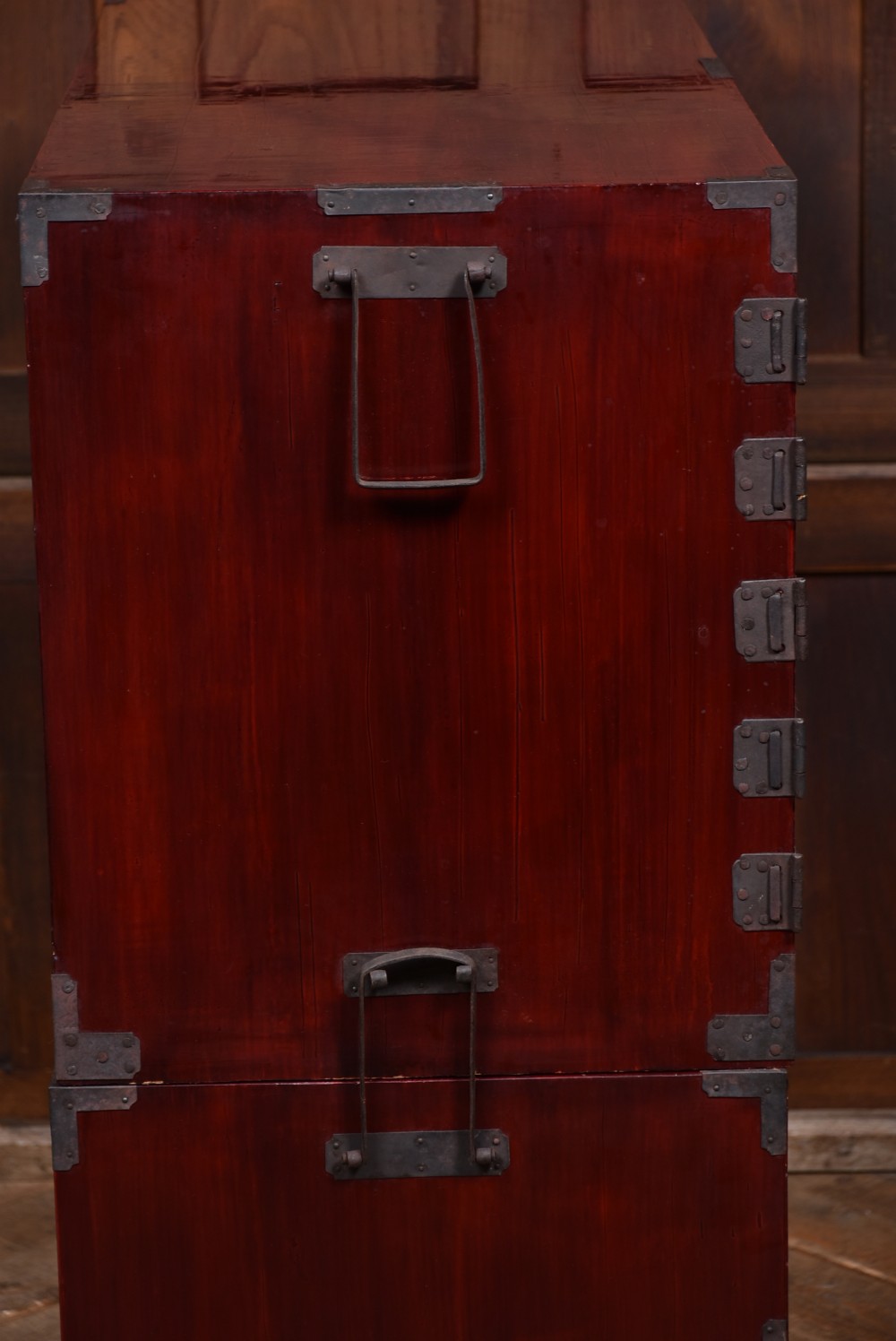 Japanese  Keyaki Tansu Chest View XII