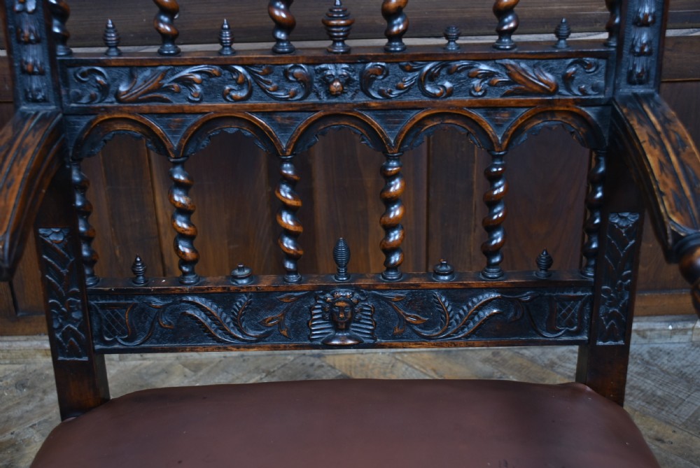 French Walnut Arm- Chair View III